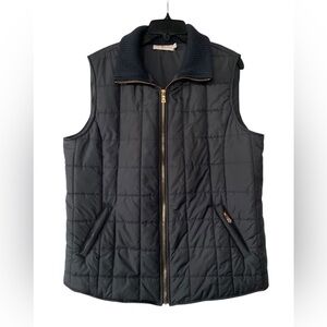 Tory Burch  Belinda Puffer Anthracite gray Vest Never Worn